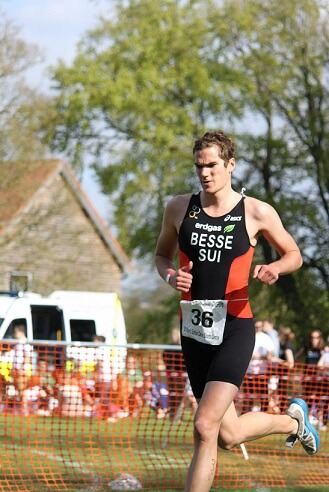 Jean-Claude Besse départ course à pied BUCS sprint triathlon